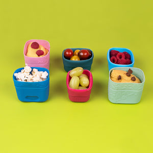 b.box Silicone Snack Cup Twin Pack - Forest