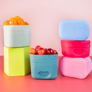 b.box Silicone Snack Cup Twin Pack - Forest