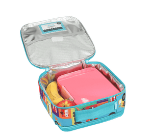 Spencil Little Cooler Lunch Bag - Transport Town