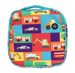 Spencil Little Cooler Lunch Bag - Transport Town