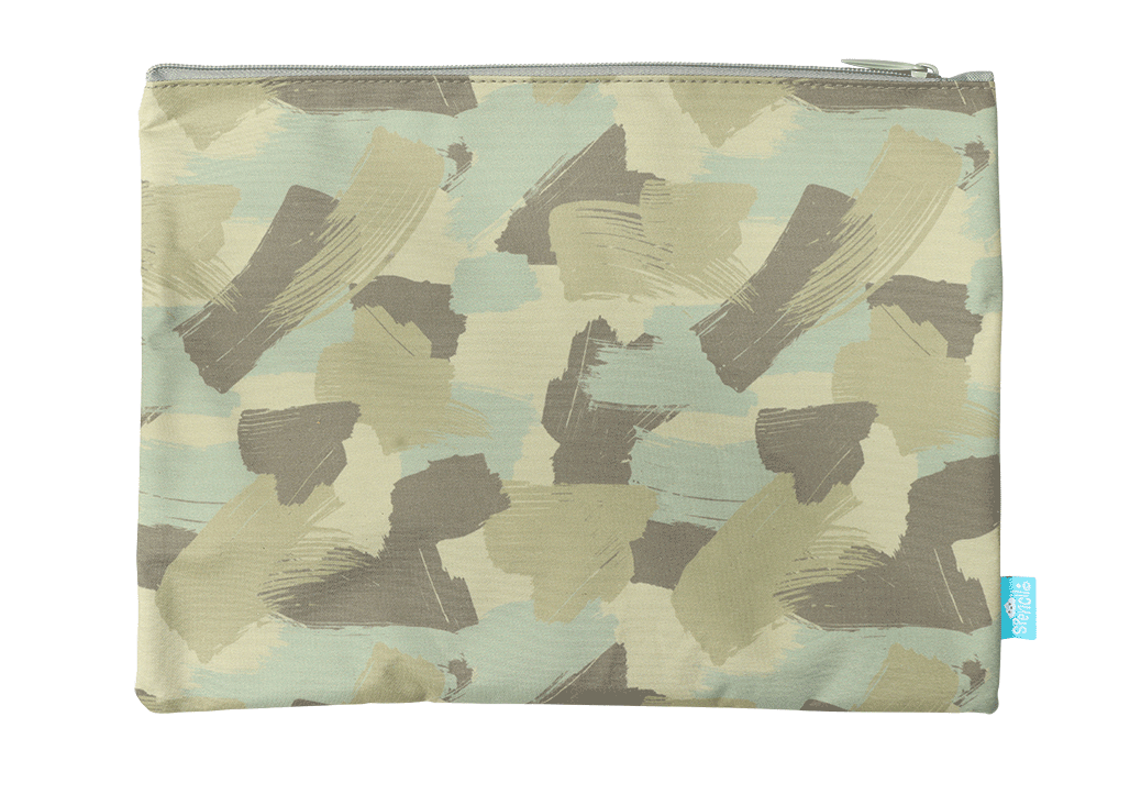 Spencil Camo Biker A4 Twin Zip Pencil Case