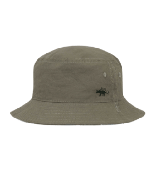 Print side view of boys Dozer Clifton bucket hat