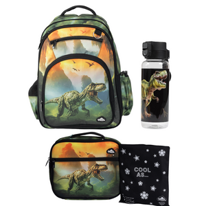 Spencil Jurassic Kingdom Large Backpack Combo Set