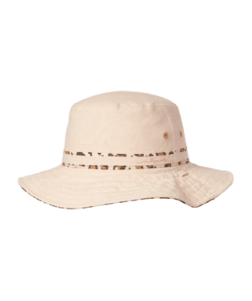 Print side view of girls Millymook Blaire bucket hat