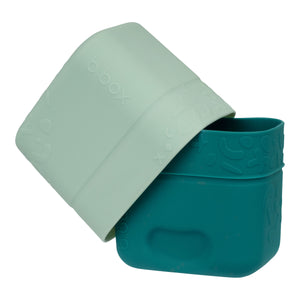 b.box Silicone Snack Cup Twin Pack - Forest