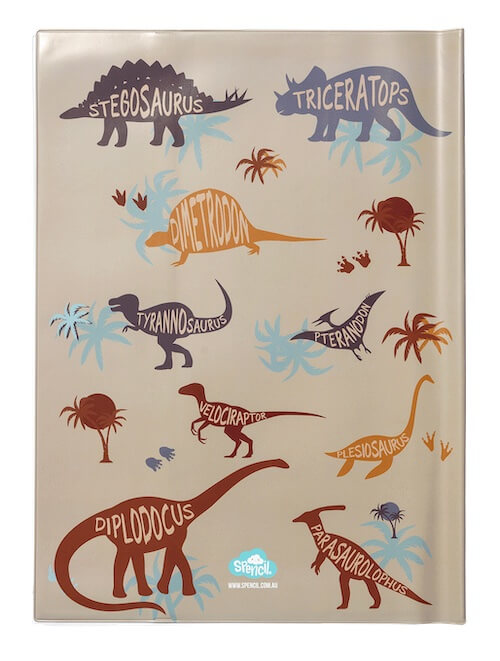 Front view of Scrapbook Spencil Kidosaurus Book Cover