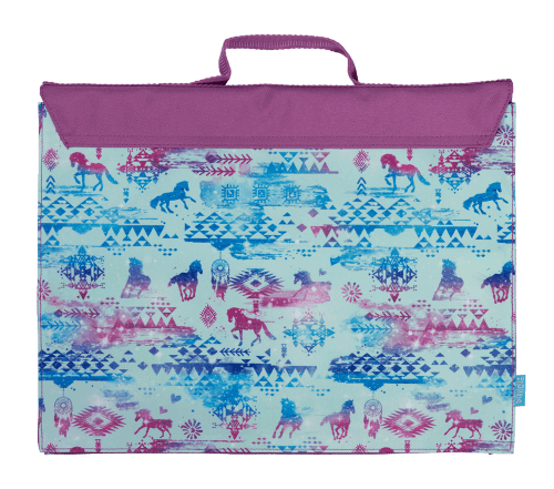 Front view of Spencil Aztec Horse Library Bag