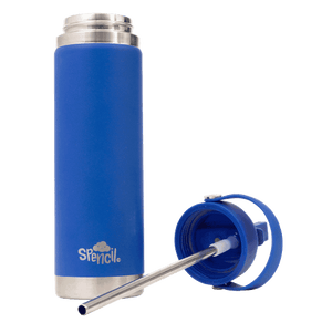 Large Spencil Azure insulated water bottle lid removed