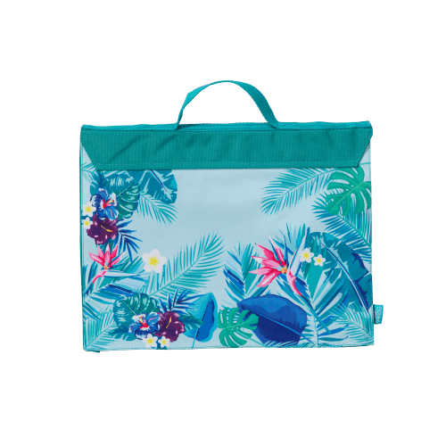 Front view of Spencil Beach Blooms Library Bag