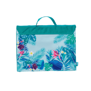 Back view of Spencil Beach Blooms Library Bag