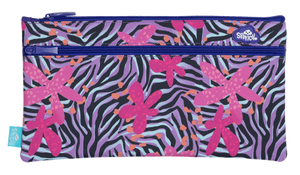 Front view of Twin Zip Spencil Born To Be Wild Pencil Case