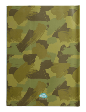 Back view of Scrapbook Spencil Plain Camo Biker Book Cover