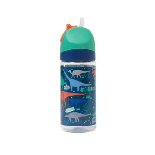 Closed lid view of small spencil dino roar water bottle 420ml