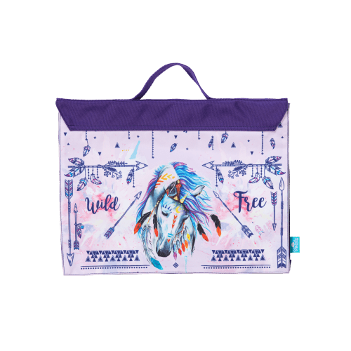 Front view of Spencil Dreamcatcher Horse Library Bag