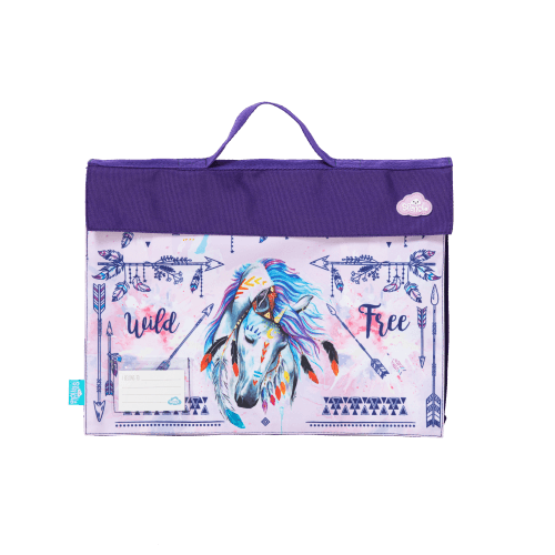 Front view of Spencil Dreamcatcher Horse Library Bag