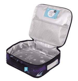 Open view of large Spencil ExtraT-Rextrial lunch bag including chill pack