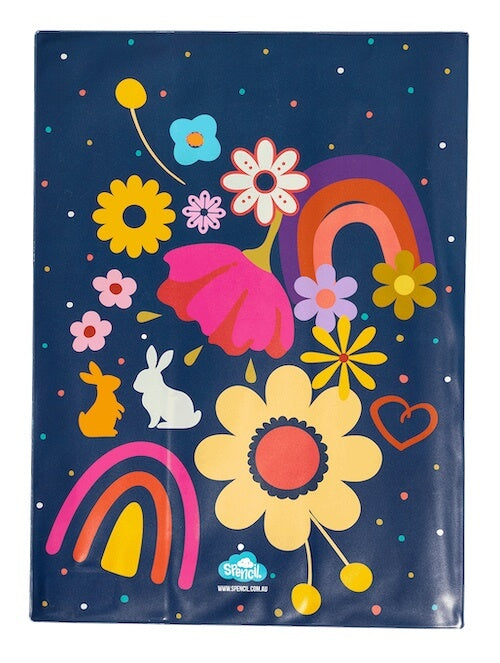 Front view of Scrapbook Spencil Flower Power Book Cover