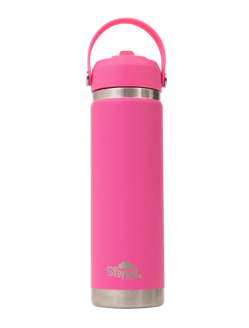 Large Spencil Fuschia insulated water bottle