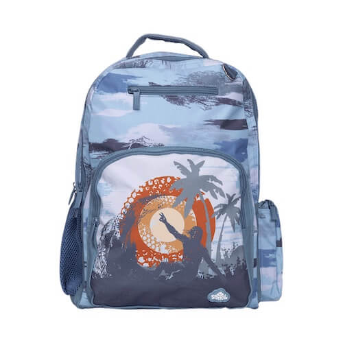 Front view of Large Spencil Island Vibes back pack