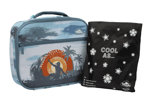 Front view of large Spencil Island Vibes lunch bag including chill pack