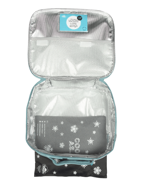 Front view of large Spencil Island Vibes lunch bag including chill pack