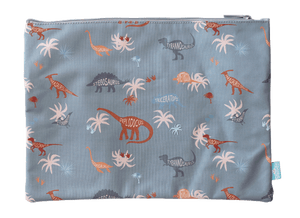 Back view of A4 Twin Zip Spencil Kidosaurus Pencil Case