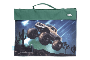 Front view of Spencil Meteor Trucks Library Bag