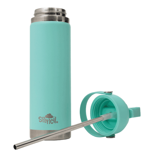 Large Spencil Mint insulated water bottle