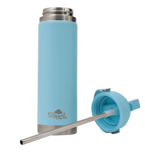 Large Spencil Sky insulated water bottle lid removed