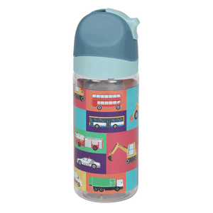 Closed lid view of small Spencil Transport Town water bottle