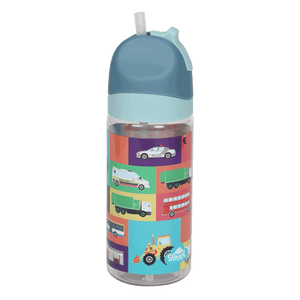 Open lid view of small Spencil Transport Town water bottle