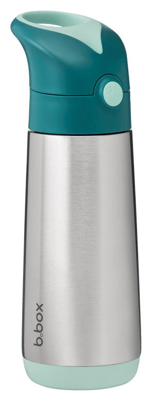 Side view of large b.box emerald forest water bottle 500ml