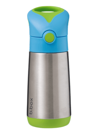 Front view of small b.box ocean breeze insulated water bottle 350ml