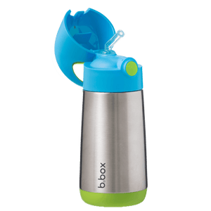 Open view of small b.box ocean breeze insulated water bottle 350ml