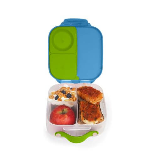 Closed lid view of b.box Mini Lunchbox Ocean Breeze