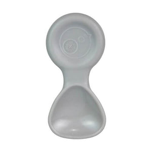 Front view of mini b.box pastel grey spoon