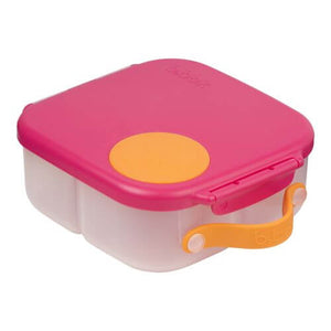 Closed lid view of b.box Mini Lunchbox Strawberry Shake