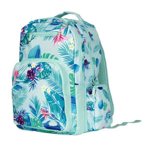 Zip Pocket Side view of Large Spencil Beach Blooms Backpack