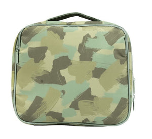 Back view of large Spencil Camo Biker lunch bag