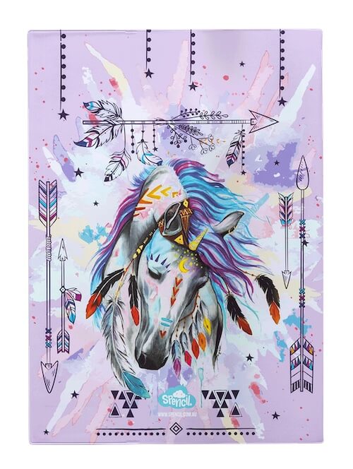 Front view of Scrapbook Spencil Dreamcatcher Horse Book Cover