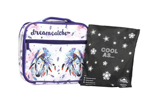 Front view of large Spencil Dreamcatcher Horse lunch bag including chill pack