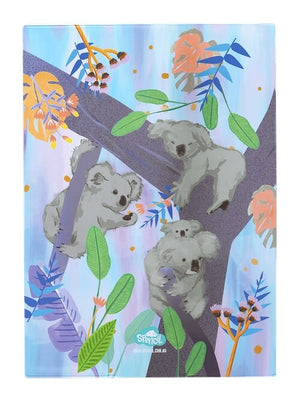 Back view of A4 Spencil Koala Daydream Book Cover