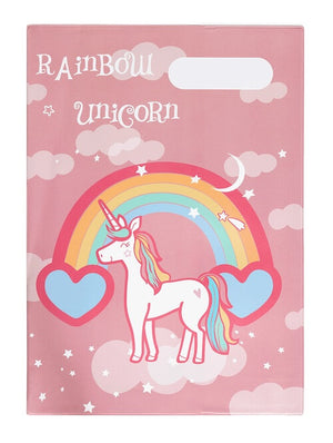 Front view of A4 Spencil Rainbow Unicorn Book Cover