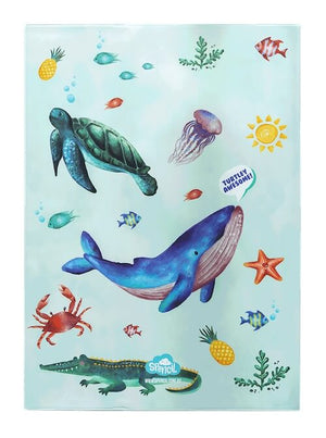 Back view of A4 Spencil Sea Critters Book Cover