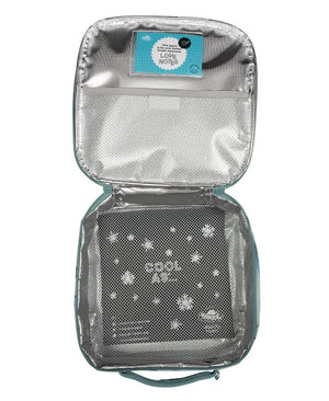 Inside view of small Spencil Sea Critters lunch bag with chill pack