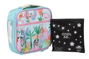 Front view of small Spencil Wild Things lunch bag including chill pack