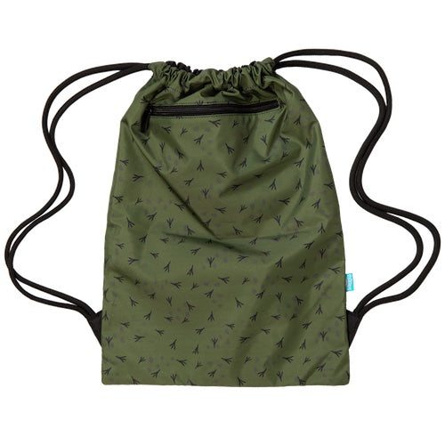 Front view of Large Spencil Dinosaur Discovery Drawstring Bag