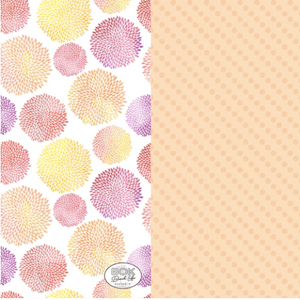 front and reverse designs of coral daze sand free towel