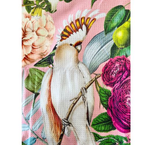 Front view of sand free bok flora shore beach towel