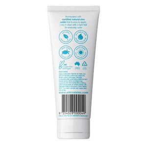 Back of tube Ethical sunscreen daily wear spf50+